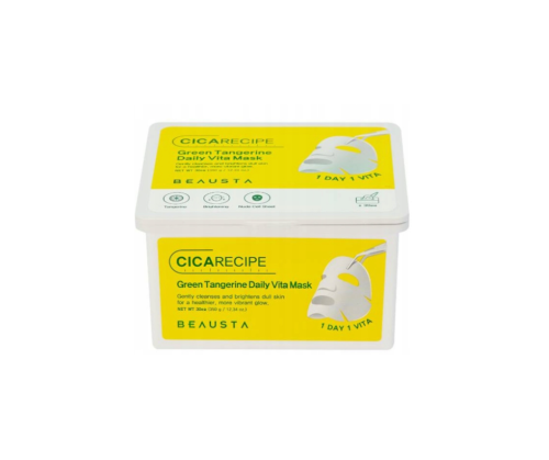 Beausta Cicarecipe Green Tangerine Daily Vita Mask, zestaw 30 sztuk.png